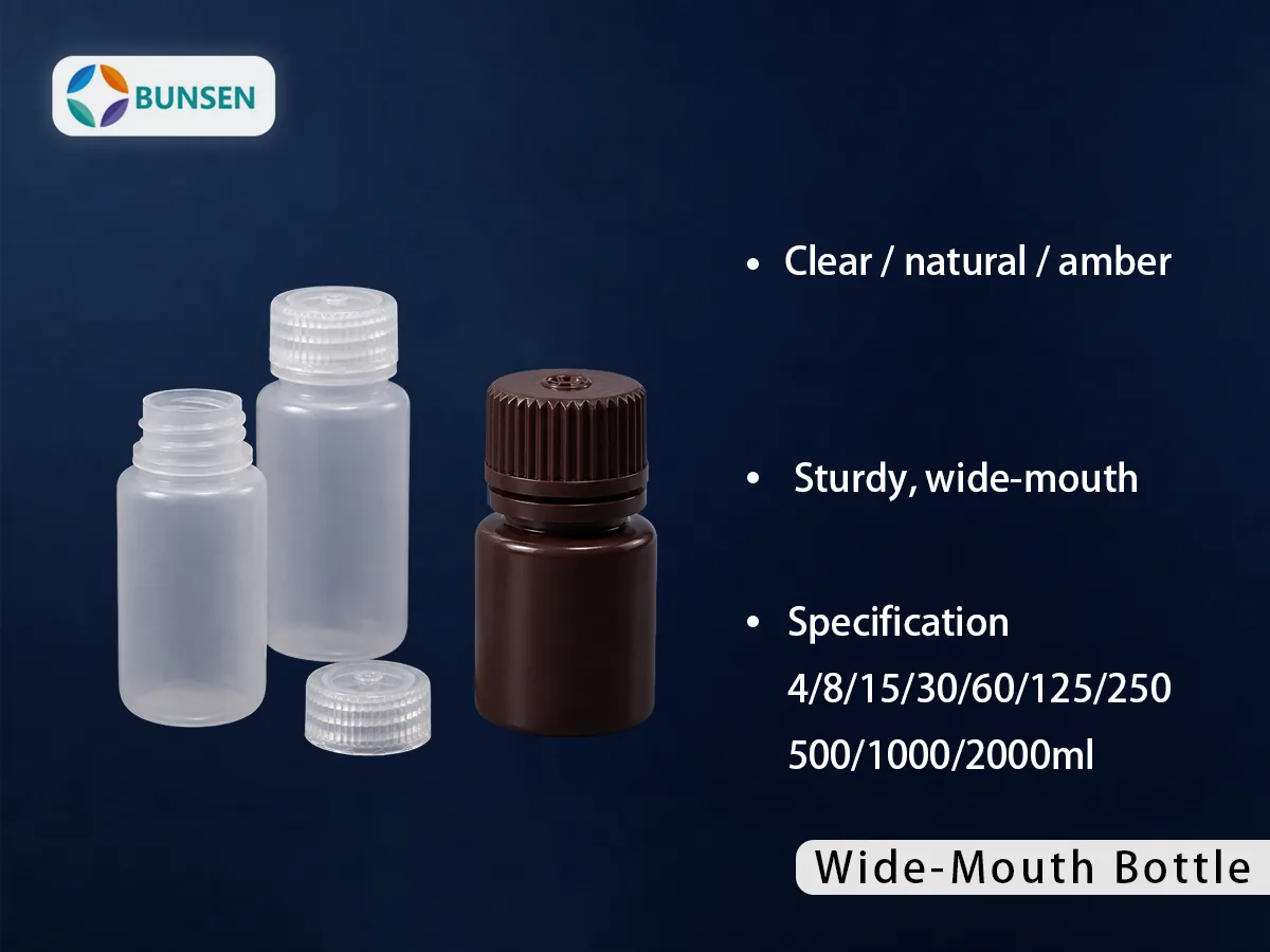 BUNSEN Wide-mouth bottles HDPE/PP